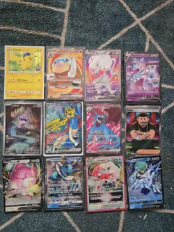 Job Lot 12x Pokemon TCG Card Game Bundle Full Art Illustration Rare Scarlet - Image 1
