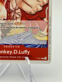 Pre Errata Monkey.D.Luffy (Promotion Pack 2022) P-001 One Piece Promotion Card - Image 4