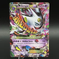 M Gengar EX XY166 - XY Black Star Promo 2016 - Mega Pokemon Cards TCG - MP - Image 1