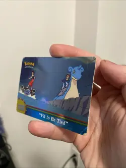 TOPPS POKEMON SERIES FIT TO BE TIED FOIL CARD TV ANIMATION Lapras and Blastoise - Image 3
