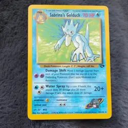 Sabrina's Golduck 🔥 30/132 Gym Challenge Regular LP Pokemon TCG Vintage Card - Image 1