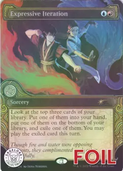 MTG Expressive Iteration (Rainbow) (2305) | NM Foil | Secret Lair Avatar {SLD} - Image 1