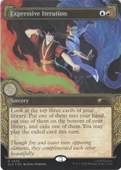 MTG Expressive Iteration (Rainbow) (2305) | NM Foil | Secret Lair Avatar {SLD} - Image 2