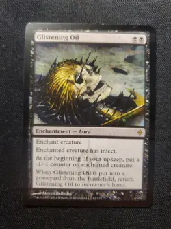 Glistening Oil New Phyrexia NM Magic The Gathering MTG Tcg - Image 1