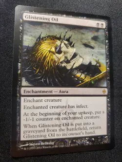 Glistening Oil New Phyrexia NM Magic The Gathering MTG Tcg - Image 3