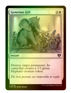 Generous Gift Foil Commander Masters MTG - Image 1