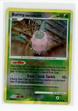 Pokemon Secret Wonders #80/132 Burmy Trash Cloak Reverse Holo - Image 1