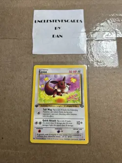 Pokemon TCG Eevee 51/64 Jungle Set 1st Edition Non Holo Vintage 1999 - Image 1