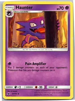 Haunter - SM - Crimson Invasion 37/111 - Uncommon - NM Pokemon TCG - Image 1