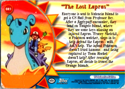 2000 Topps Pokemon TV Animation Edition Series 3 "The Lost Lapras" #OR1 Holo - Image 2