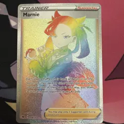 Marnie 208/202 Rainbow Rare Secret Full Art Pokemon TCG Sword & Shield MINT/NM - Image 1