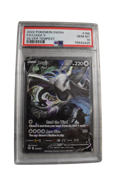 2022 Lugia V Full Art PSA 10 Pokemon Sword & Shield Silver Tempest 186 - Image 1