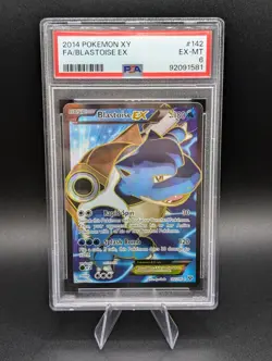 2014 POKEMON XY #142 FULL ART/BLASTOISE EX PSA 6 - Image 1