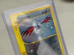 Skarmory 027/165 Expedition Base Set Holo Rare Pokemon TCG Nintendo SWIRL - Image 1