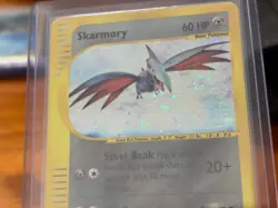Skarmory 027/165 Expedition Base Set Holo Rare Pokemon TCG Nintendo SWIRL - Image 5