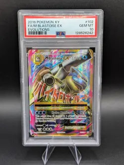 Pokemon M Blastoise EX 102/108 Ultra Rare Holo 2016 XY Evolutions Psa 10 - Image 1