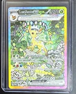 Pokemon TCG Leafeon EX 144/131 Prismatic Evolutions SIR Scarlet Violet - Image 1