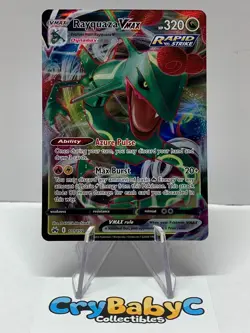 Pokemon Rayquaza VMAX 101/159 Crown Zenith ULTRA RARE - Image 1