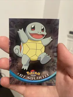 Pokemon Squirtle #07 Topps TV Animation Edition Holo Blue Logo VLP - Image 1