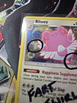 Fart Swirl Blissey #153/214 Cosmos Promo Rare Pokemon TCG Lost Thunder LP F2B - Image 3