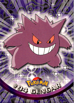 Vintage POKEMON Topps TV Animation Edition GENGAR # 94 NON-HOLO Blue Label - Image 1
