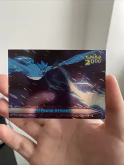 Articuno Attacks #38 - Pokemon Topps Pokemon 2000 Movie Blue Logo HOLO NM - Image 1