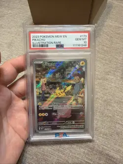 2023 Pokemon SV 151 PIKACHU 173/165 IR TCG HOLO GRADED PSA 10 - Image 1