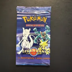 Wizards of the Coast Pokemon Empty Booster Pack Legendary Collection Mewtwo - Image 1