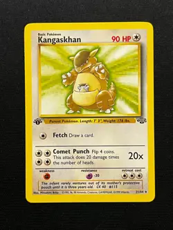 Kangaskhan 21/64 1st Edition Non-Holo Jungle Pokemon TCG - Image 1