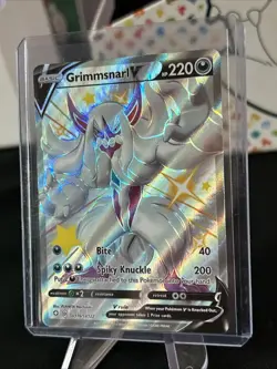 Pokemon TCG Grimmsnarl V Shining Fates SV116/SV122 Holo Shiny Holo - Pack Fresh - Image 4