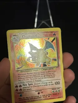 Pokemon TCG Charizard Base Set 4/102 Holo Unlimited Holo Rare LP - Image 2