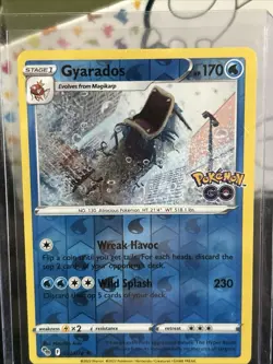 Gyarados - 022/078 - Reverse Holo Rare Pokemon GO - Top Loaded - Pack Fresh New - Image 2