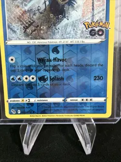 Gyarados - 022/078 - Reverse Holo Rare Pokemon GO - Top Loaded - Pack Fresh New - Image 3