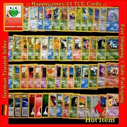 60x Pokemon Karten WOTC POOR Sammlung gemischt div. Set TCG non Holo /Y74 - Image 1
