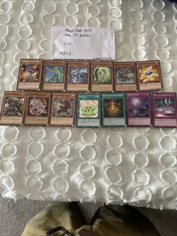 Lot Of 13 Mega Pack 2015 1st Edition 1996 Yugioh Cards. All Near Mint - Image 1