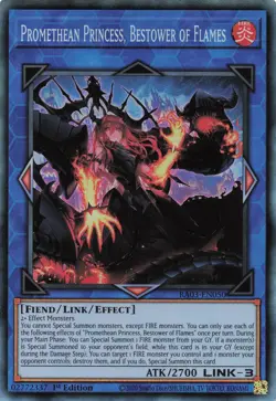 Yugioh Promethean Princess, Bestower of Flames RA03-EN050 - Collector's Rare - Image 1