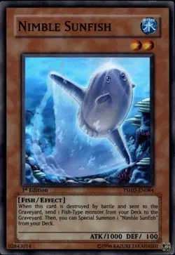 Nimble Sunfish 1st Ed Super Rare TSHD-EN084 Yu-Gi-Oh! - Image 1