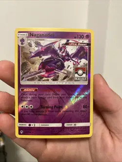 Pokemon Card Naganadel 108/214 - Pokemon League Promo - SM Lost Thunder - Image 1