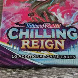 Pokemon TCG Sword & Shield Chilling Reign Sleeved Booster Pack 10 Cards New 820650828478 - Image 2