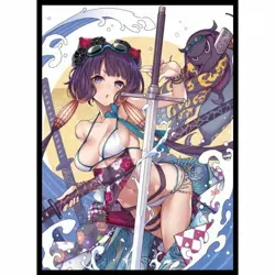 Fate/Grand Order COMIC1 Swimsuit Hokusai Katsusika doujin Card Sleeve Protector - Image 1