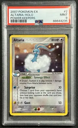 2007 Altaria EX Power Keepers Holo Pokemon TCG Card 2/108 PSA Mint 9 - Image 1