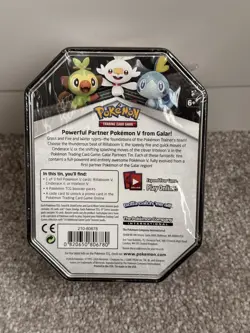 Pokemon Trading Card Game TCG - Galar Partners Collectors Tin - Cinderace V New - Image 2