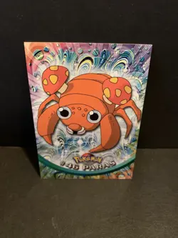 1998 Topps Pokemon TV Animation Edition Paras Card #46 Non Holo - Image 1