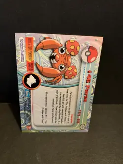 1998 Topps Pokemon TV Animation Edition Paras Card #46 Non Holo - Image 2
