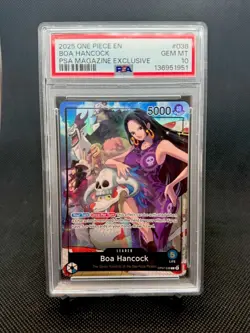 BOA HANCOCK PSA 10 2025 ONE PIECE PROMO CARD FOIL PSA MAGAZINE EXCLUSIVE #038 - Image 1