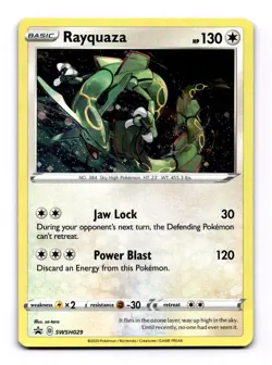 Rayquaza - SWSH029 Promo Pokemon TCG SWSH: Sword & Shield Promo Cards NM - Image 1