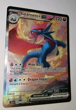 Pokemon SALAMENCE EX 187/159 Journey Together Special Illustration Rare NM+ Card - Image 1