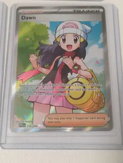 Pokemon Dawn Trainer Supporter/Mega Gengar/Illustration Rare/Full Art Holo Cards - Image 2