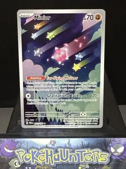 Pokemon Card Minior 201/182 Paradox Rift Illustration Rare Near Mint - Image 1