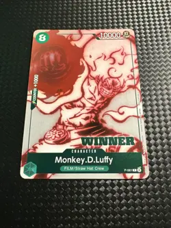 Monkey.D.Luffy (Deck Battle) [Winner] P-061 One Piece Promo Cards Foil English - Image 1